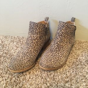 Lucky Brand Leopard Ankle Booties